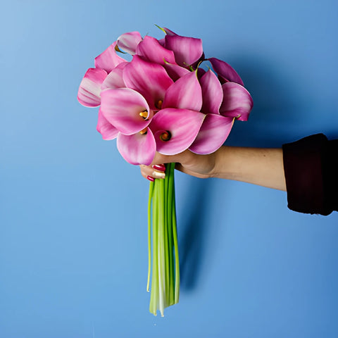 Pink Mini Calla Lily Centerpieces