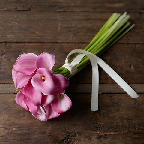 Pink Mini Calla Lily Centerpieces