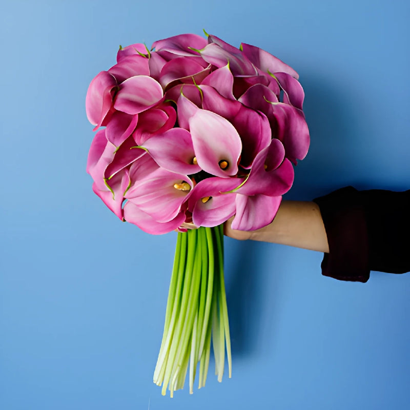 Pink Mini Calla Lily Centerpieces