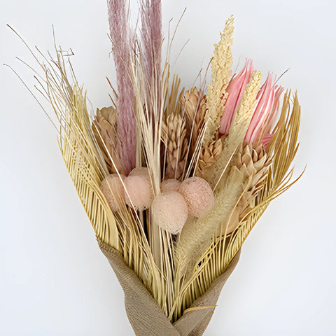 Light Pink Natural Boho Dried Flower Centerpieces