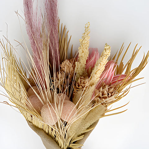 Light Pink Natural Boho Dried Flower Centerpieces