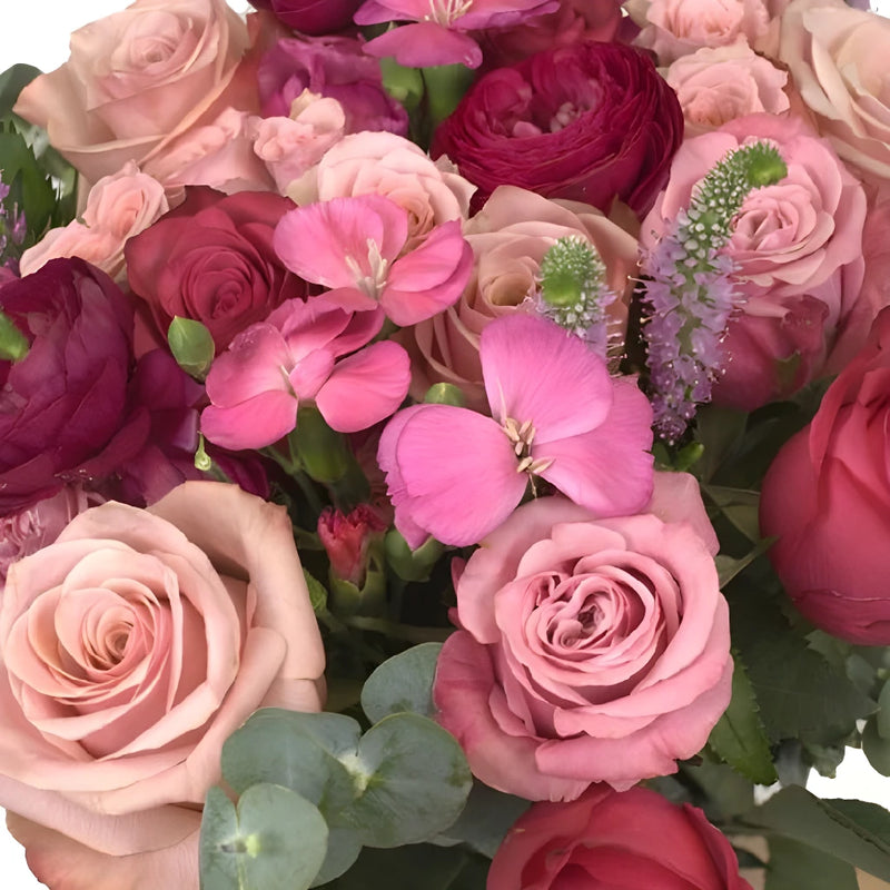 Pink Lovebirds Bouquet Bar Kits Close Up - Image