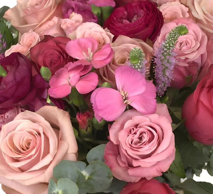 Pink Lovebirds Bouquet Bar Kits Close Up - Image