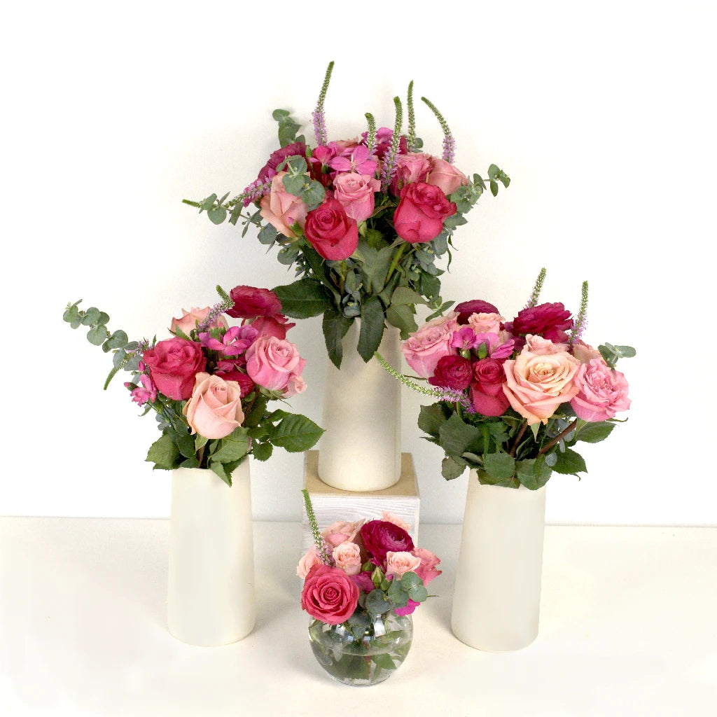 Pink Lovebirds Flower Centerpiece