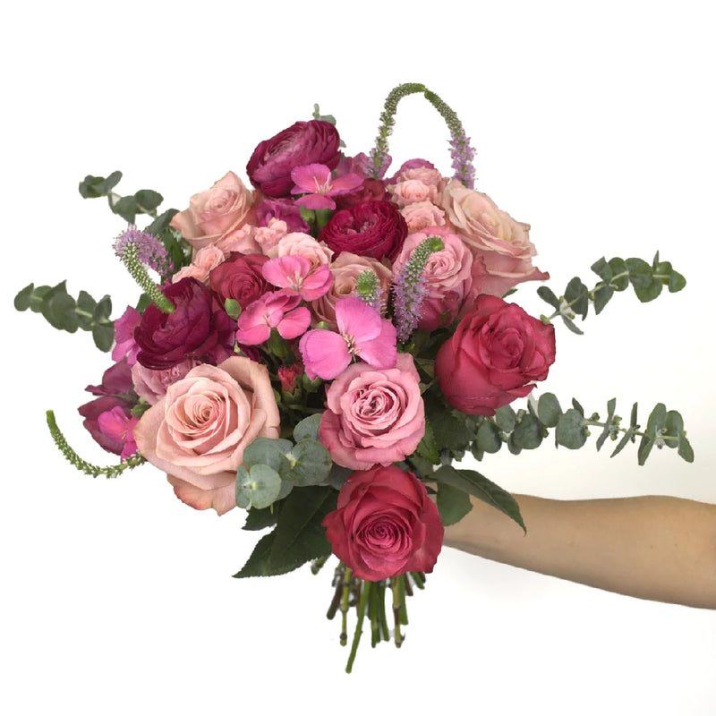 Pink Lovebirds Flower Centerpiece Vase - Image