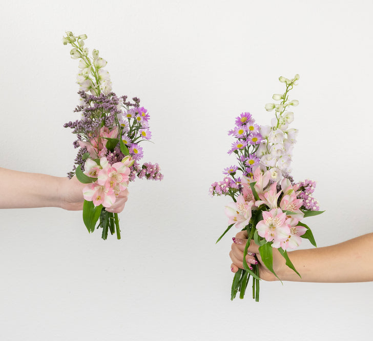 Pink Magic Bouquet Bar Flower Kit Vase - Image
