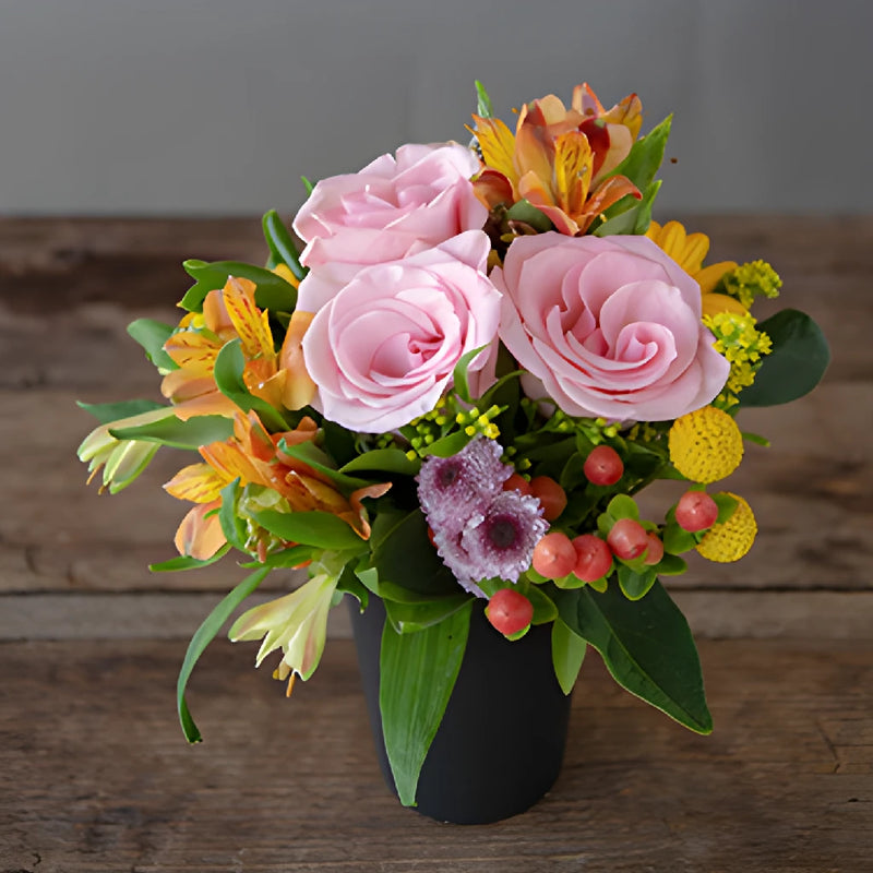 Pink Harvest Flower Centerpieces