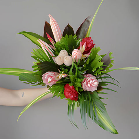 Pink Tropical Mermaid Miracle Wholesale DIY Flower Kit In a Hand