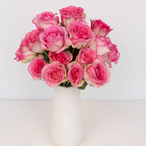 Pink Valentines Day Rose Special Vase - Image
