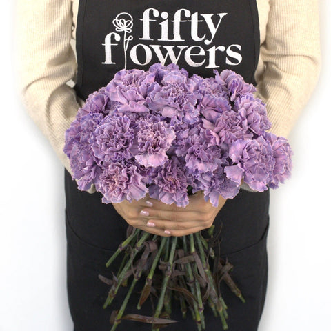 Pinky Purple Unicorn Bulk Carnations Apron - Image