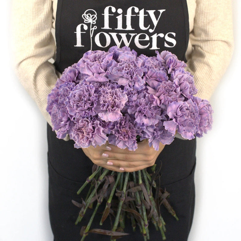 Pinky Purple Unicorn Bulk Carnations Apron - Image