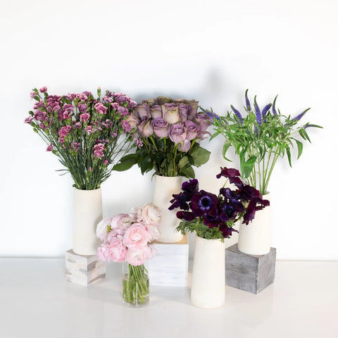 Pleasant Purple Diy Flower Kit Apron - Image