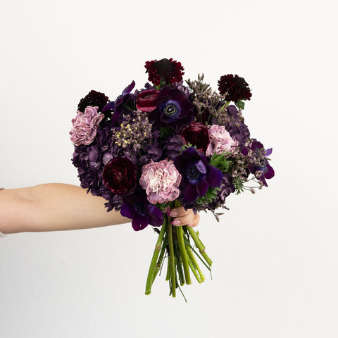 Plum Noir Diy Flower Kit Vase - Image