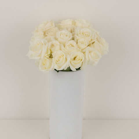 Polar Star White Rose Vase - Image