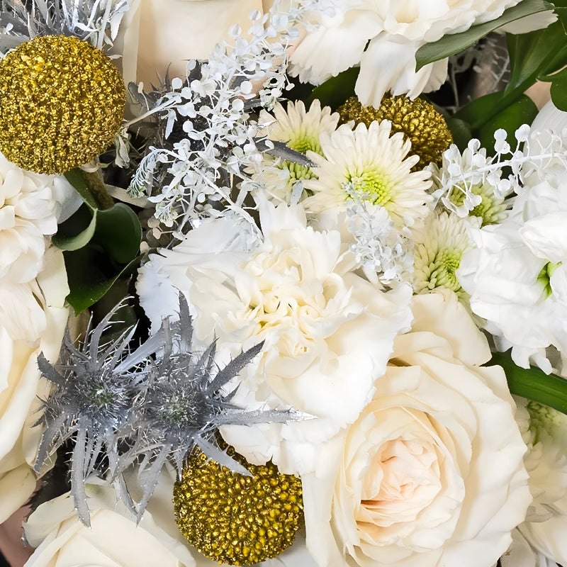 Pop Of Gold & Silver Bouquet Bar Kit Close Up - Image