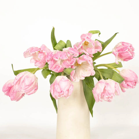 Preppy Pink Parrot Tulip Flower Apron - Image