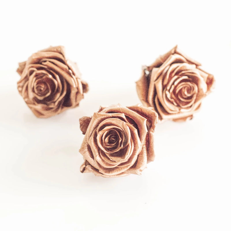 Preserved Rose Gold Rose Stem - Image