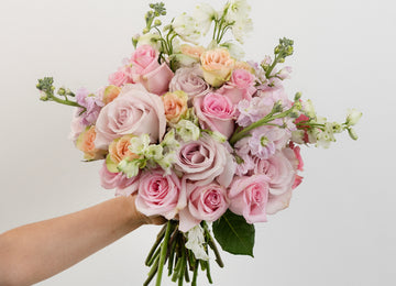 Pretty In Pink Flower Bouquet Close Up - Image