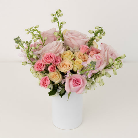 Pretty In Pink Flower Bouquet Vase - Image