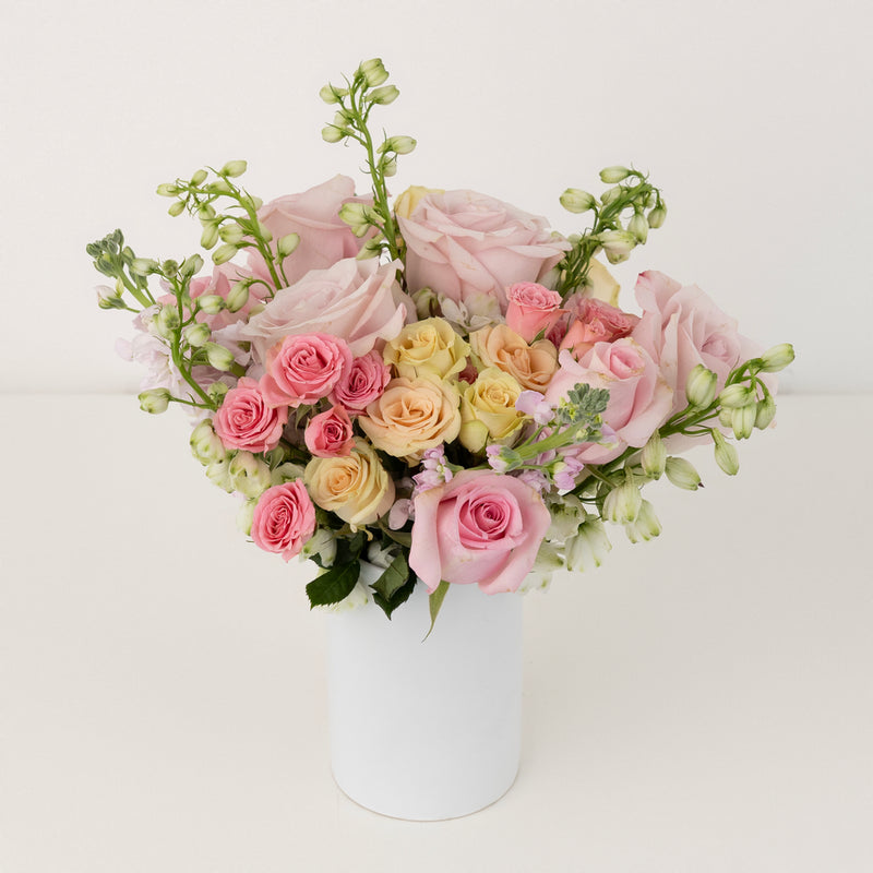 Pretty In Pink Flower Bouquet Vase - Image