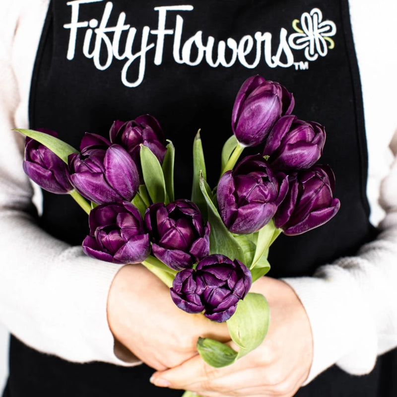 Black Jack Tulip Flower Apron - Image