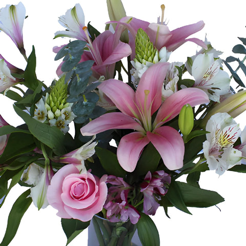 Pink Sky Lilies Flower Centerpieces