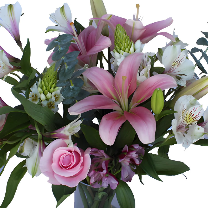 Pink Sky Lilies Flower Centerpieces
