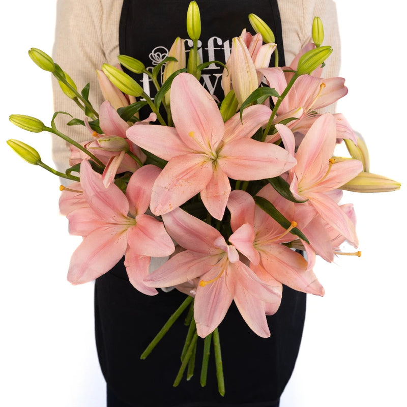 Pinky Mauve Hybrid Lily Apron - Image