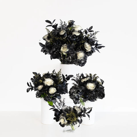 Black Velvet Flower Centerpieces Hand - Image