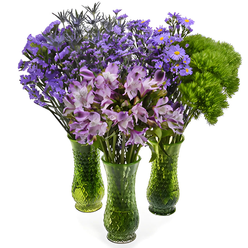 Purple and Lavender Hues DIY Flower Kit