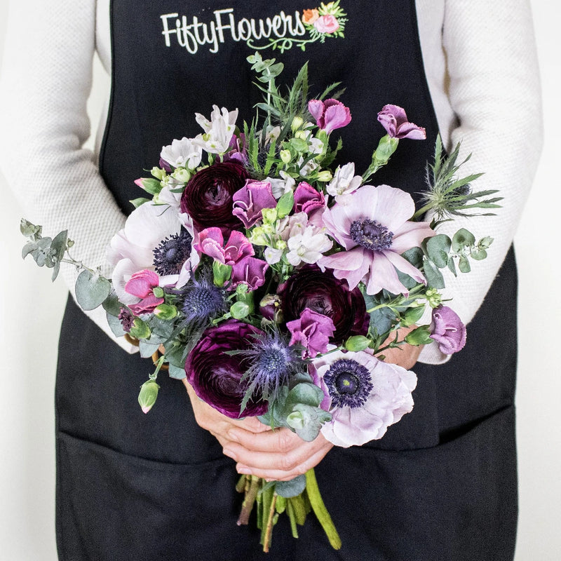 Purple DIY Flower Kit Bunch