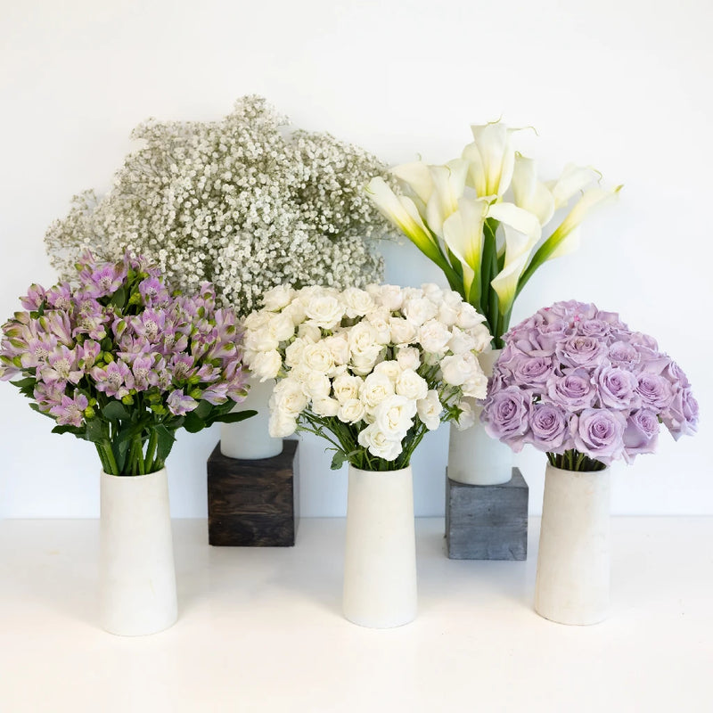 Velvet Purple Fresh Rose Bouquet Bar Recipe - Image