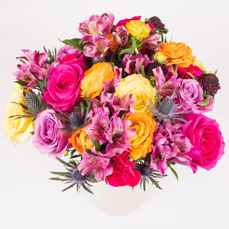 Rainbow Flower Bouquet in Vase