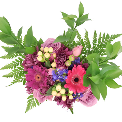Purple Monochromatic Flower Centerpieces