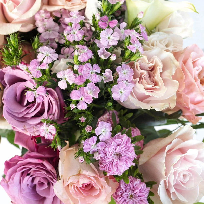 Purple Passion Wedding Centerpieces Close Up - Image