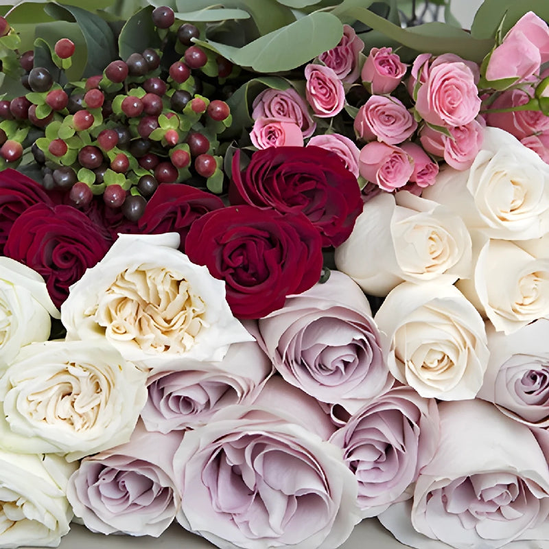 Royal Romantic DIY Flower Kit Up Close