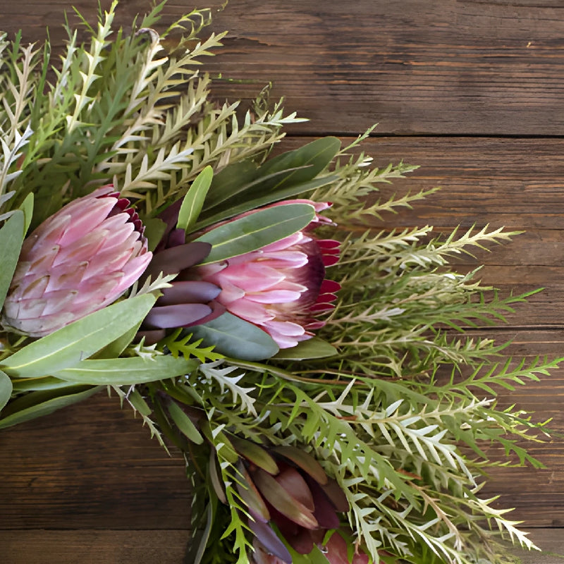 Safari and Pink Ice Protea Wreaths