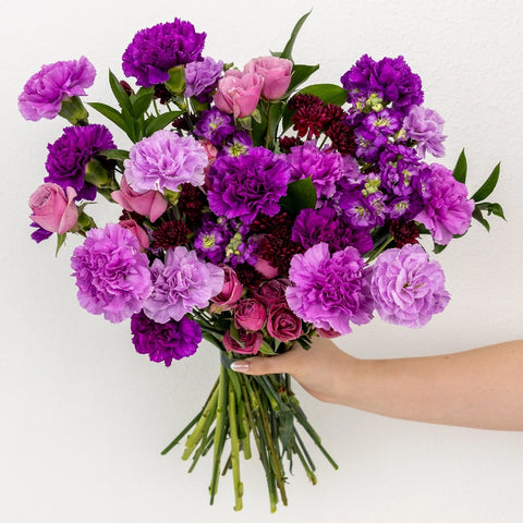 Shades Of Purple Diy Flower Kit Hand - Image
