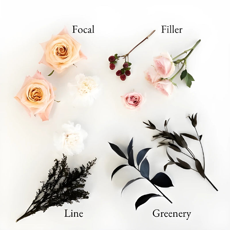 Blush & Berries Bouquet Bar Flower Kit Recipe - Image