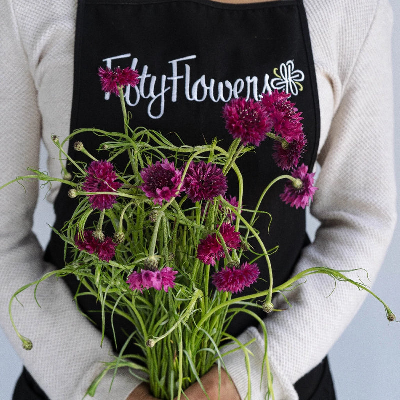 Pink Cornflowers Apron - Image