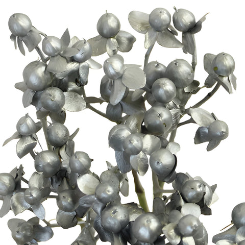 Silver and Gold Tinted Mixed Hypericum Berries