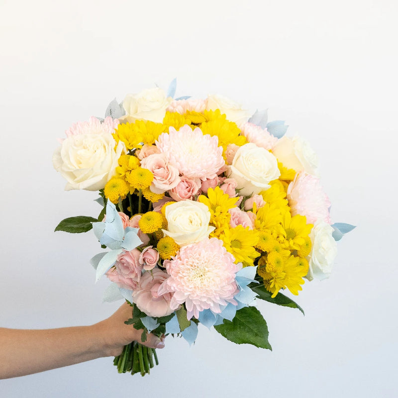 Sincerely Pink Flower Bouquet Hand - Image