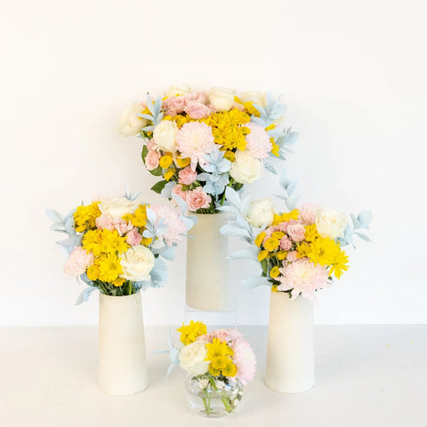 Sincerely Pink Flower Centerpieces Hand - Image