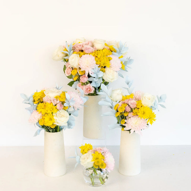 Sincerely Pink Flower Centerpieces Hand - Image