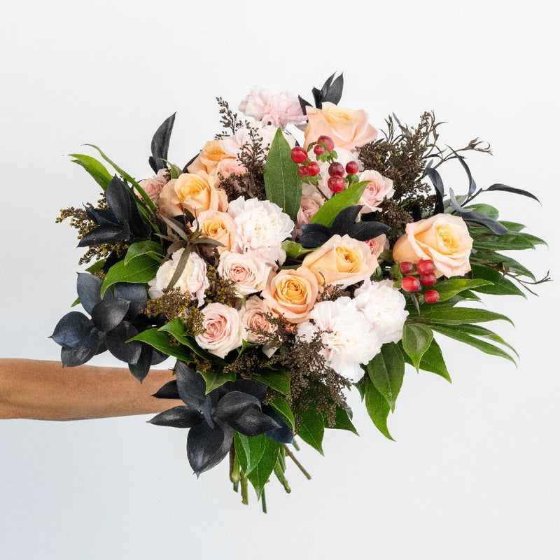 Blush & Berries Flower Centerpieces Close Up - Image