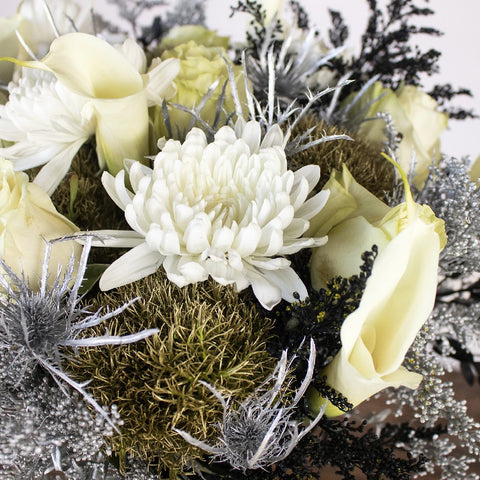 Snowy Celebration Flower Bouquet