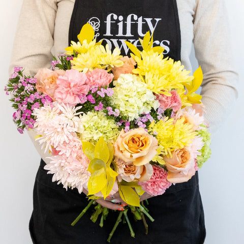 Spring Fling Flower Centerpieces Apron - Image