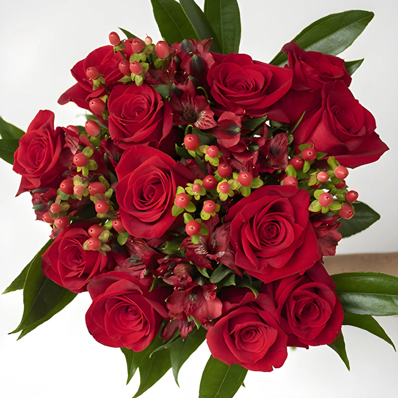 Sultry Red Flower in Hand