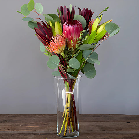 Scarlet Ribbon Red Tropical DIY Flower Kit In a Vase