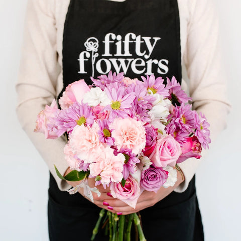 Sweet Harmony Pink Rose Centerpieces Close Up - Image